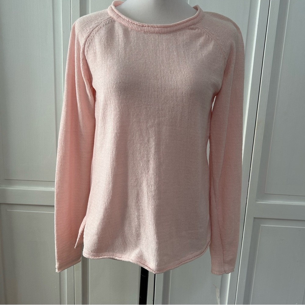 Lulu B Seaglass Pink Chenille Sweater XS NWT